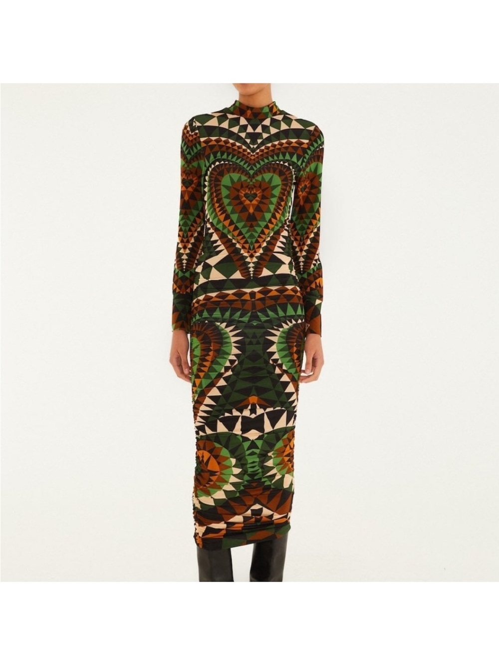 FARM Rio Heart Deco Jersey Midi Dress - Picture 15 of 15